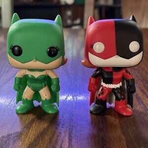 Funko Pop! Heroes Poison Ivy & Harley Quinn Impopster Batgirl Loose No Box